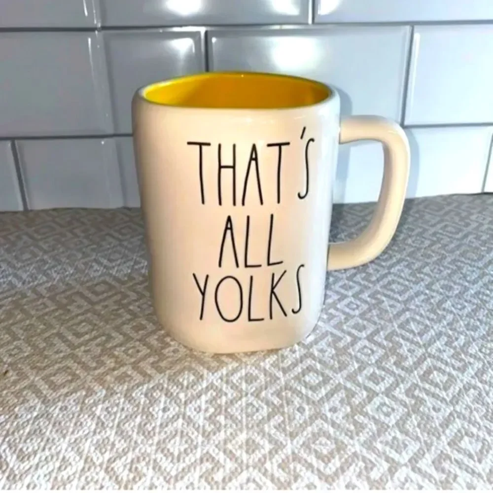 Rae Dunn That's All Yolks Mug